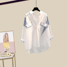 Load image into Gallery viewer, Women's Fashion 3 Pcs Clothing Set 2022 Spring Casual Joker Loose Shirt+Vest+High Waist Denim Pants Suit Lady Trendy Sportswear