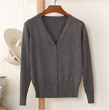 Load image into Gallery viewer, 2019 Spring Autumn Single Breasted Long Sleeve Knitted Sweaters Ladies Plus size 4XL Cardigan Women Oversized Sweater Coat 3603