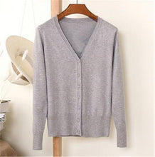 Load image into Gallery viewer, 2019 Spring Autumn Single Breasted Long Sleeve Knitted Sweaters Ladies Plus size 4XL Cardigan Women Oversized Sweater Coat 3603