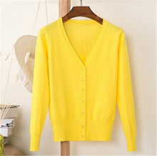 Load image into Gallery viewer, 2019 Spring Autumn Single Breasted Long Sleeve Knitted Sweaters Ladies Plus size 4XL Cardigan Women Oversized Sweater Coat 3603