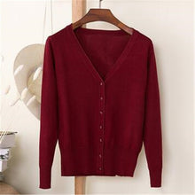 Load image into Gallery viewer, 2019 Spring Autumn Single Breasted Long Sleeve Knitted Sweaters Ladies Plus size 4XL Cardigan Women Oversized Sweater Coat 3603
