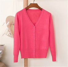 Load image into Gallery viewer, 2019 Spring Autumn Single Breasted Long Sleeve Knitted Sweaters Ladies Plus size 4XL Cardigan Women Oversized Sweater Coat 3603