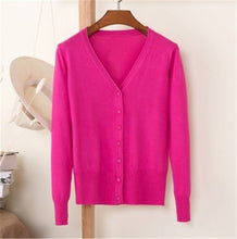 Load image into Gallery viewer, 2019 Spring Autumn Single Breasted Long Sleeve Knitted Sweaters Ladies Plus size 4XL Cardigan Women Oversized Sweater Coat 3603