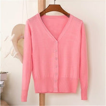 Load image into Gallery viewer, 2019 Spring Autumn Single Breasted Long Sleeve Knitted Sweaters Ladies Plus size 4XL Cardigan Women Oversized Sweater Coat 3603