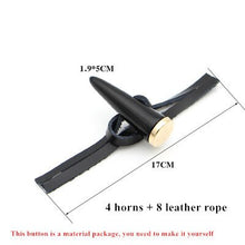 Load image into Gallery viewer, 4 Pairs Leather Horn Toggle Closure Buttons Jacket Duffle Coat Shawl Fasteners Resin Button Clothes Sewing DIY Craft Accessories