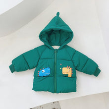 Load image into Gallery viewer, Baby Girls and Boys Parkas Coats Hooded Cartoon Children Cotton-padded Jacket Outerwear Outdoor Clothing Warm