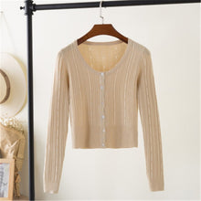 Load image into Gallery viewer, sweters women 2018 Korean loose short sweater spring and autumn long-sleeved women's cardigan top pull femme women tops PZ159