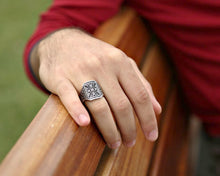 Load image into Gallery viewer, Men's 925 Carat Silver Ring