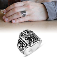 Load image into Gallery viewer, Men's 925 Carat Silver Ring