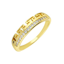 Load image into Gallery viewer, Women's Zircon Gemmed Gold Plated 925 Carat Silver Ring