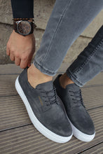 Load image into Gallery viewer, Men&#39;s Lace-up Anthracite Shoes
