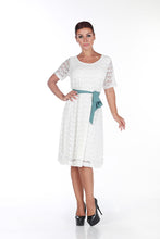 Load image into Gallery viewer, Peros SILKY LACE DRESS - Pearl
