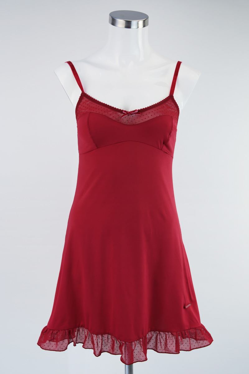 US POLO ASSN NIGHTIE SET - Burgundy