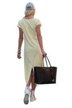 Load image into Gallery viewer, The Still CONTRAST LENGTH DRESS - Pearl
