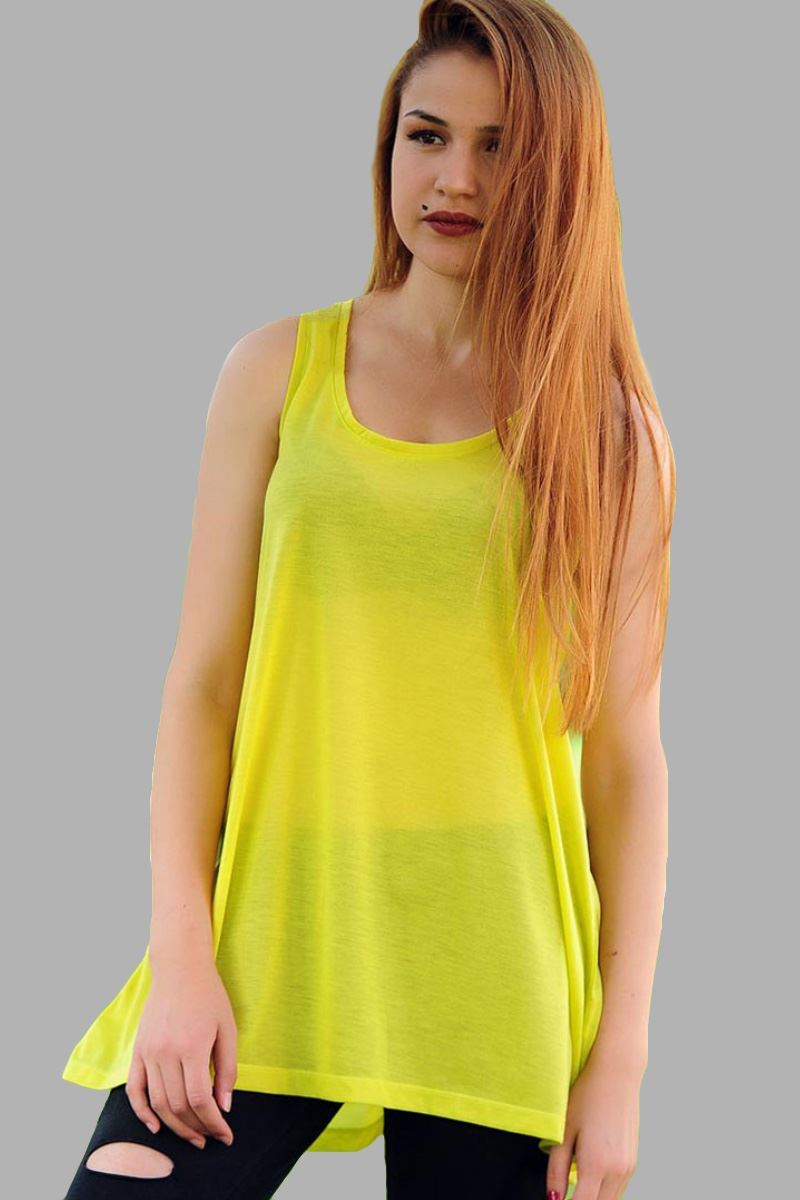 Vavin LIGHT SLEEVELESS T-SHIRT - Lemon