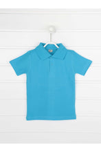 Load image into Gallery viewer, Unisex Kid&#39;s Short Sleeves Turquoise School T-shirt
