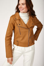 Load image into Gallery viewer, Women&#39;s Artificial Leather Jacket
