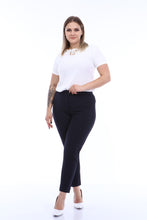 Load image into Gallery viewer, Women&#39;s Oversize Navy Blue Lycra Pants

