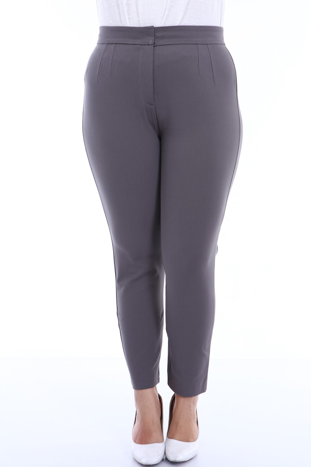 Women's Oversize Grey Lycra Pants