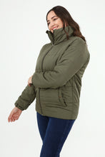 Load image into Gallery viewer, Women&#39;s Oversize Zipped Pocket Khaki Coat
