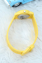 Load image into Gallery viewer, Unisex Kid&#39;s Yellow Silicone Strap Watch
