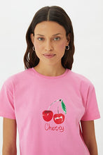 Load image into Gallery viewer, Women&#39;s Printed Pink T-shirt
