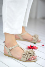 Load image into Gallery viewer, Women&#39;s Mink Flat Sandals
