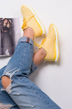 Load image into Gallery viewer, Women&#39;s Yellow Swede Sport Shoes
