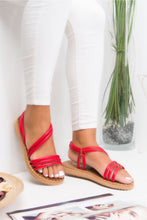 Load image into Gallery viewer, Women&#39;s Red Summer Sandals
