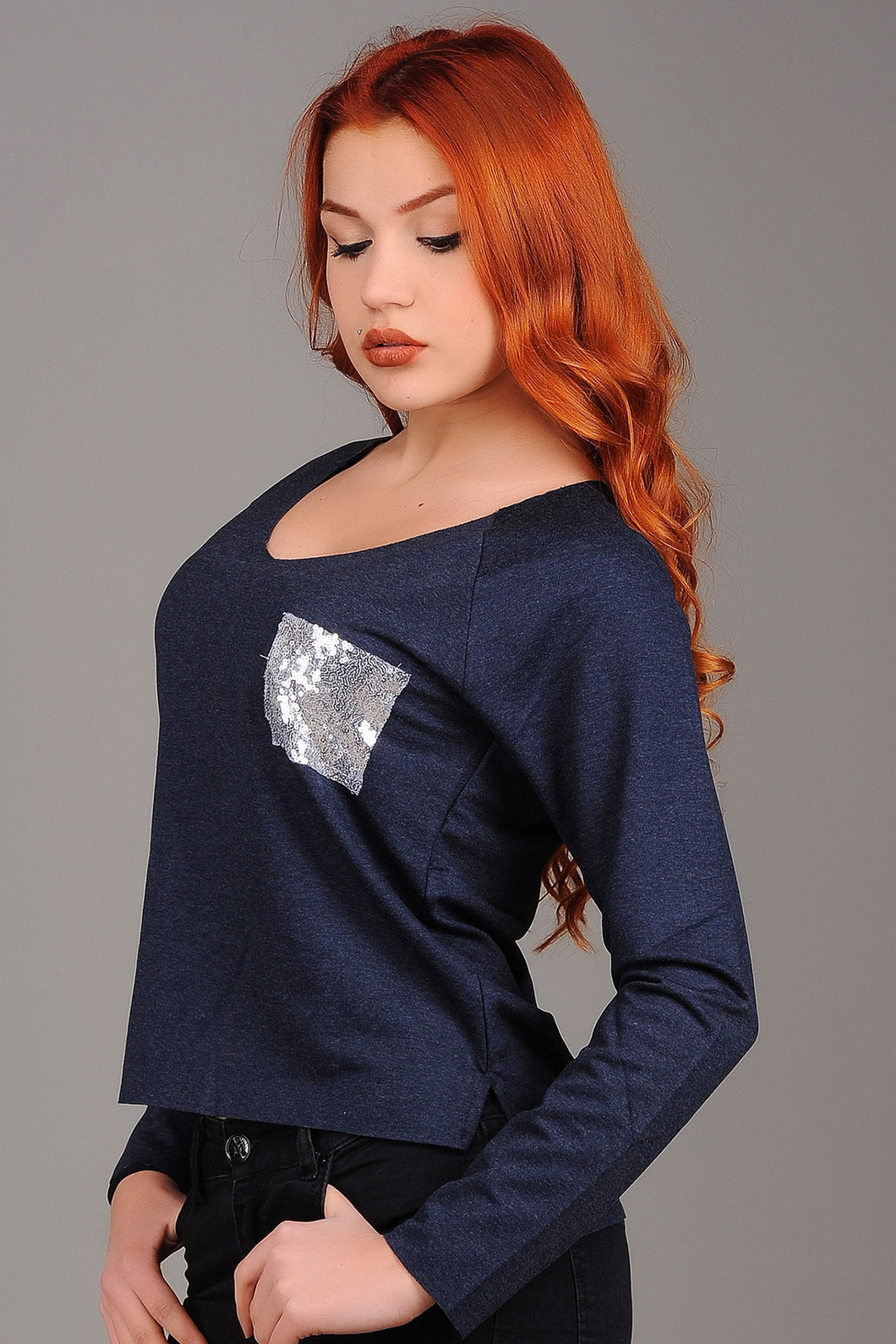 Vavin RAGLAN BLOUSE - Dark blue
