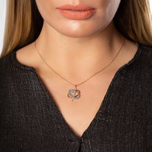 Load image into Gallery viewer, Women&#39;s Blue White Zircon Gemmed 925 Carat Silver Necklace
