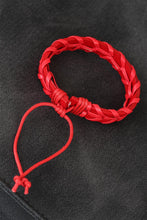 Load image into Gallery viewer, Men&#39;s Braided Red Leather Bracelet
