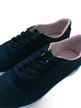 Load image into Gallery viewer, Women&#39;s Filet Detail Navy Blue Sport Shoes
