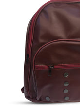Load image into Gallery viewer, Women&#39;s Stud Detail Maroon Backpack
