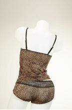 Load image into Gallery viewer, PIERRE CARDIN CAMI AND SHORT - Brown
