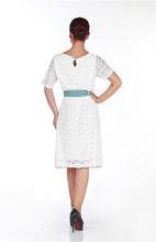 Load image into Gallery viewer, Peros SILKY LACE DRESS - Pearl

