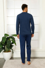 Load image into Gallery viewer, Men&#39;s Long Sleeves Pocket Cotton Pajama Set
