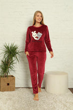 Load image into Gallery viewer, Women&#39;s Long Sleeves Velvet Pajama Set
