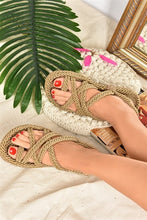 Load image into Gallery viewer, Women&#39;s Beige Rope Sandals
