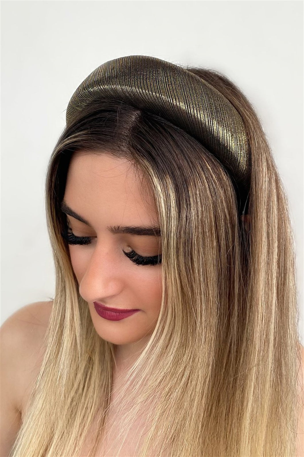 Women's Glitter Black - Gold Hair Band