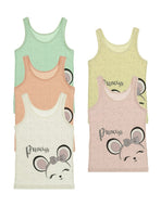 Girl's Mouse Print Camisole (5 Pieces)