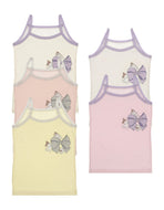 Girl's Printed Mixed Color Camisole (5 Pieces)