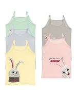 Girl's Rabbit Print Camisole Set (5 Pieces)