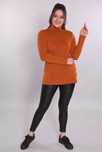 Load image into Gallery viewer, Women&#39;s Oversize Turtleneck Ginger Tricot Sweater
