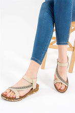 Load image into Gallery viewer, Women&#39;s Beige Casual Sandals
