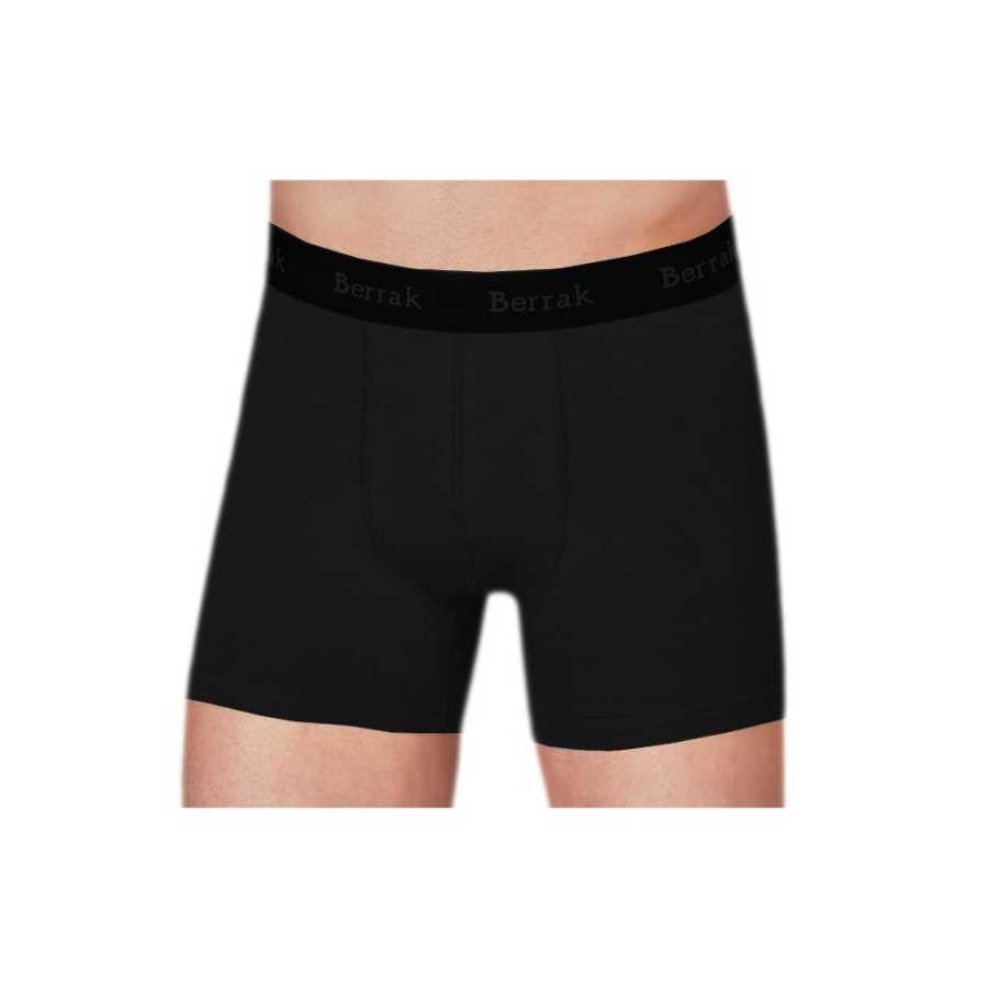 Men's Lycra Model Combed Cotton Black Boxer