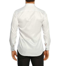 Load image into Gallery viewer, قميص سليم فت أبيض بأزرار في الأكمام رجالي
