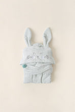 Load image into Gallery viewer, Kid&#39;s Hooded Mint Green Bathrobe
