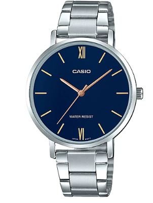 Women's Round Case Silver Metal Watch