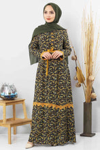 Load image into Gallery viewer, Women&#39;s Lace Detail Floral Pattern Modest Long Dress
